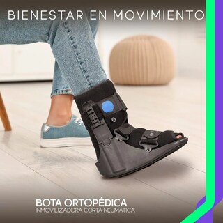 Foto 2 | Foto 2 | Ferula Bota Corta Para Tobillo Válvula Aire Neumática Talla Grande Eo Safe Imports Esi-21773 Negro