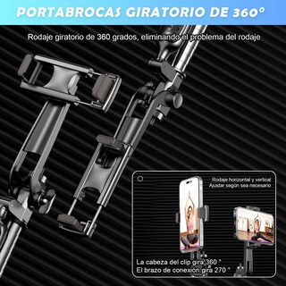Foto 4 | Foto 4 | Tripie Para Celular Con Bluetooth Eo Safe Imports Esi-21730 Negro