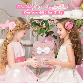 Foto 2 | Foto 2 | Minimochila Kkxiu De Piel Sintética Con Diseño De Lazo Para Niñas Color Rosa - Venta Internacional.