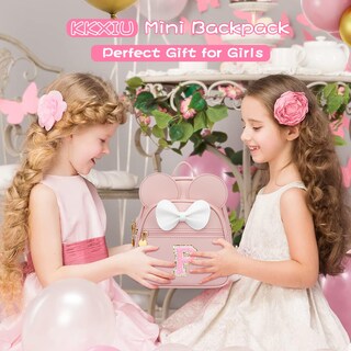 Foto 2 | Foto 2 | Minimochila Kkxiu De Piel Sintética Con Diseño De Lazo Para Niñas Color Rosa - Venta Internacional.