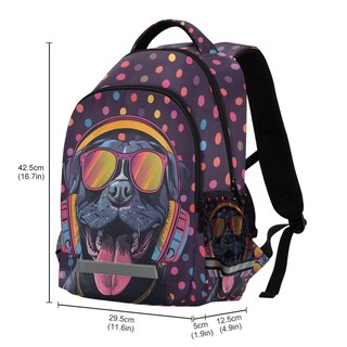 Foto 5 | Foto 5 | Mochila Wevibofu Pitbull Headphones Dog Para Niños De 6 A 12 Años - Venta Internacional.