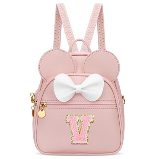 Foto 1 | Foto 1 | Minimochila Kkxiu Con Iniciales En Forma De Lazo Para Niñas Piel Sintética Rosa - Venta Internacional.