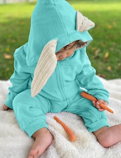 Foto 4 | Foto 4 | Mameluco Con Forma De Conejo Costume Agqt Para Bebés Y Niños Orejas De Conejo Azul Claro 3-6 M - Venta Internacional.
