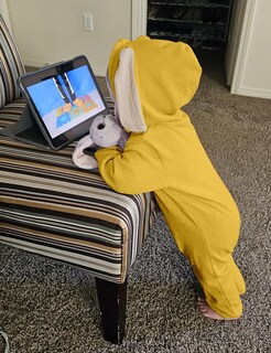 Foto 3 | Foto 3 | Disfraz Agqt Para Bebés Y Niños  Mameluco Con Orejas De Conejo  Amarillo  De 3 A 6 Meses - Venta Internacional.