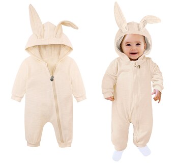 Foto 1 | Foto 1 | Disfraz De Mameluco Agqt Para Bebés Y Niñas Con Diseño De Conejito Para La Primera Pascua - Venta Internacional.