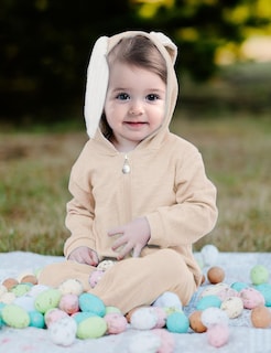 Foto 2 | Foto 2 | Disfraz De Mameluco Agqt Para Bebés Y Niñas Con Diseño De Conejito Para La Primera Pascua - Venta Internacional.