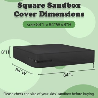 Foto 2 | Foto 2 | Funda De Caja De Arena Kasla Impermeable De 84 X 84 X 8 Cm Para Protección Contra La Arena - Venta Internacional.