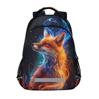 Foto 1 | Foto 1 | Mochila Wevibofu Fire Fox Naranja Azul Para Niños De 6 A 12 Años - Venta Internacional.