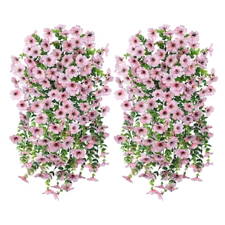 Foto 5 | Foto 5 | Flores Artificiales Inspring De Imitación De Margaritas Rosas Para Exteriores  2 Unidades - Venta Internacional.