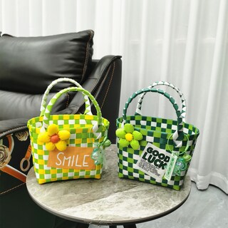 Foto 1 | Foto 1 | Bolso De Mano Dada Summer Fresh Color Bloques De Plástico Tejido - Venta Internacional.