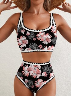 Foto 3 | Foto 3 | Conjunto De Bikini Herseas Con Estampado Floral Y Cintura Alta Acolchado Para Mujer - Venta Internacional.
