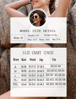 Foto 6 | Foto 6 | Conjunto De Bikini Ai'mage 2025 Para Mujer Cintura Alta Cuello En V Negro - Venta Internacional.