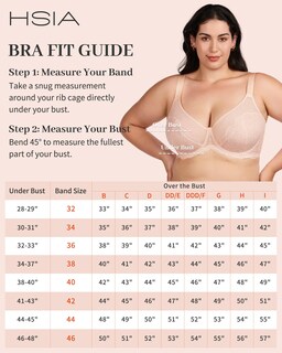 Foto 6 | Foto 6 | Sujetador Minizer Hsia Para Mujer  Cobertura Total  Encaje Y Aros - Venta Internacional.