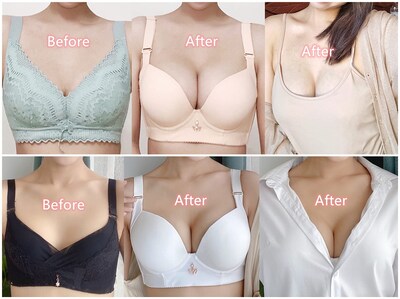Foto 6 | Foto 6 | Sujetador Oyxjjp Add Two Cup Lift Up Con Aros Talla Grande Blanco 40c - Venta Internacional.