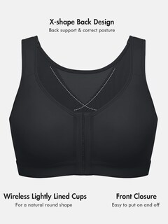 Foto 3 | Foto 3 | Sujetador Postural Delimira Inbarely Plus Para Mujer Negro 38b - Venta Internacional.