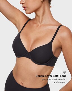 Foto 3 | Foto 3 | Sujetador Inlyric Inbarely Plus Demi Balconette Sin Forro Negro 32b - Venta Internacional.