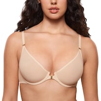 Sujetador Inlyric Cosnufy Con Cierre Frontal Transparente Demi Beige 40d Para Mujer - Venta Internacional.