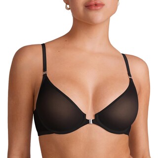 Foto 1 | Foto 1 | Sujetador Inlyric Cosnufy Con Cierre Frontal Transparente Demi Black 38b Para Mujer - Venta Internacional.