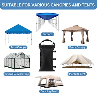 Foto 6 | Foto 6 | Juego De 4 Sacos De Arena Para Patas De Carpa Con Toldo Rehoyee 150 Kg De Capacidad - Venta Internacional.