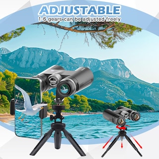 Foto 4 | Foto 4 | Binoculares Bedeny 18x50 Hd Con Adaptador De Teléfono  Trípode Y Funda - Venta Internacional.