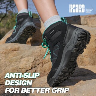 Foto 4 | Foto 4 | Botas De Senderismo R Cord Impermeables Para Mujer Totalmente Negras Talla 7.5 - Venta Internacional.