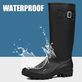 Foto 2 | Foto 2 | Botas Impermeables Para Mujer Dksuko Wellington Color Negro Talla 9 - Venta Internacional.