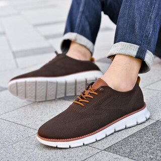 Foto 6 | Foto 6 | Zapatos Breeze Urban Dress Oxford Con Cordones Para Hombre Color Marrón - Venta Internacional.