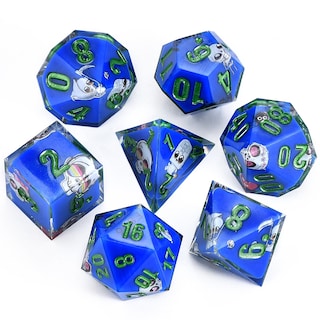 Foto 1 | Foto 1 | Juego De Dados Oricraft Dragon & Dungeon Blue Magic Envuelto En Núcleo - Venta Internacional.