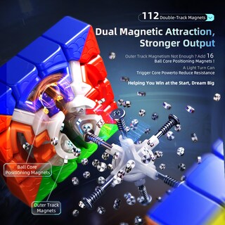 Foto 3 | Foto 3 | Speed Cube Moyu Aosu V7 4x4 Magnético Sin Adhesivo Con Revestimiento Uv - Venta Internacional.