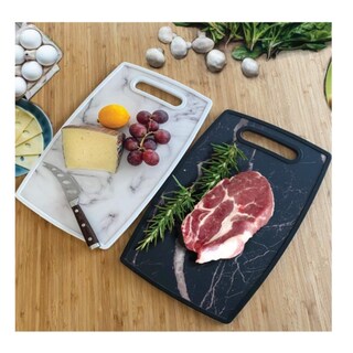 Foto 3 | Foto 3 | Tabla De Cortar De Plástico Con Diseño De Mármol 37 Cm X 23 Cm X 1 Cm - Venta Internacional.