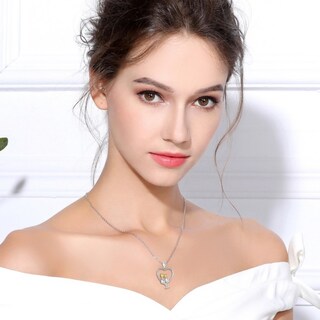 Foto 2 | Foto 2 | Collar De Plata De Ley 925 Con Forma De Corazón  Gatos Enamorados  Para Mujer - Venta Internacional.