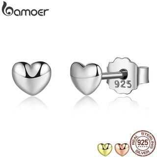 Foto 1 | Foto 1 | Pendientes De Plata 925 Con Forma De Corazón - Venta Internacional.