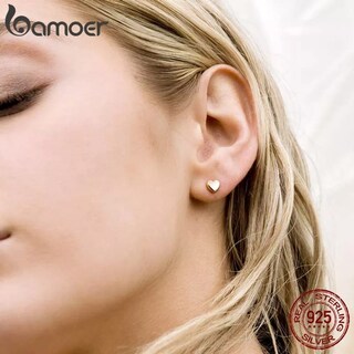 Foto 2 | Foto 2 | Pendientes De Plata 925 Con Forma De Corazón - Venta Internacional.