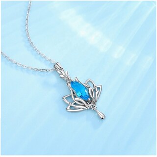 Foto 2 | Foto 2 | Collar De Plata 925 Con Flor De Loto Con Circonitas Para Mujer - Venta Internacional.