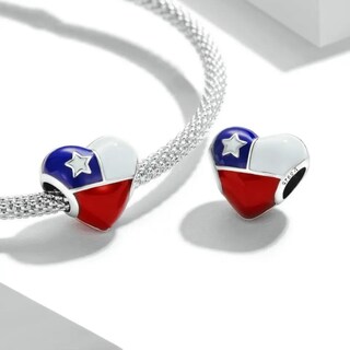Foto 2 | Foto 2 | Colgante Con Colgante De Plata Con La Bandera De Chile - Venta Internacional.