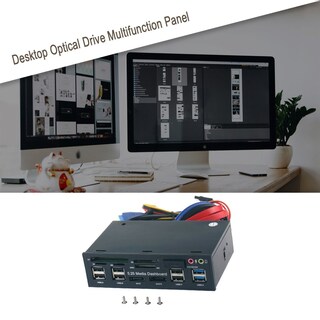 Foto 4 | Foto 4 | Hub Multimedia De Audio Usb 3.0 En El Panel Frontal Con 2 Usb 3.0 + 6 Usb 2.0 - Venta Internacional.