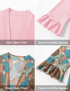 Foto 5 | Foto 5 | Jersey Tipo Cárdigan Ieccp Con Manga 3/4 Y Parte Delantera Abierta  Color Rosa  Para Mujer - Venta Internacional.