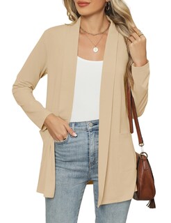 Foto 1 | Foto 1 | Cárdigan Micoson De Manga Larga Para Mujer Color Marrón Talla Xxl - Venta Internacional.