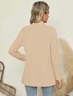 Foto 6 | Foto 6 | Cárdigan Micoson De Manga Larga Para Mujer Color Marrón Talla Xxl - Venta Internacional.