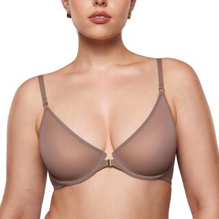 Foto 1 | Foto 1 | Sujetador Inlyric Consufy Con Cierre Frontal Transparente Marrón Semi Morado 34a - Venta Internacional.