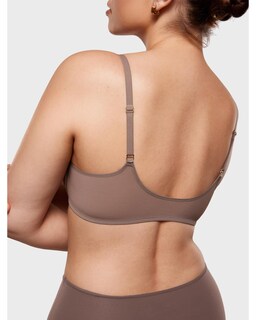 Foto 5 | Foto 5 | Sujetador Inlyric Consufy Con Cierre Frontal Transparente Marrón Semi Morado 34a - Venta Internacional.