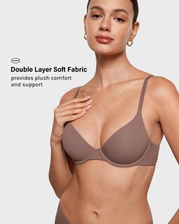 Foto 4 | Foto 4 | Sujetador Inlyric Inbarely Plus Demi Balconette Unlined 34c Marrón - Venta Internacional.