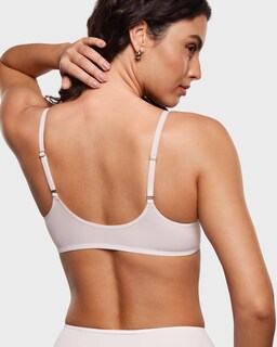 Foto 4 | Foto 4 | Sujetador Inlyric Consufy Con Cierre Frontal Transparente De Malla Semimalla 40c Blanco - Venta Internacional.