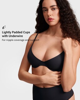 Foto 3 | Foto 3 | Sujetador Inlyric Inbarely Plus Balconette Ligeramente Acolchado 42c Negro - Venta Internacional.