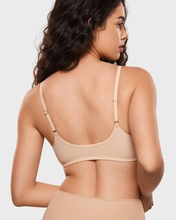 Foto 6 | Foto 6 | Sujetador Inlyric Cosnufy Con Cierre Frontal Transparente Demi Beige 34a Para Mujer - Venta Internacional.