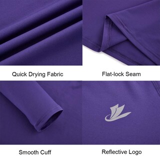 Foto 5 | Foto 5 | Camisa De Compresión Devoropa Youth Boys De Manga Larga Morada M - Venta Internacional.