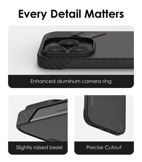 Foto 6 | Foto 6 | Funda De Teléfono De Fibra De Aramida Aulumu Para Iphone 15 Pro Con Refrigeración - Venta Internacional.