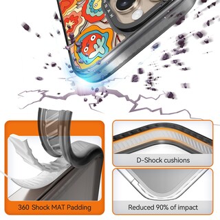 Foto 2 | Foto 2 | Funda Para Teléfono Rosarnnah Compatible Con Iphone 16 6.1 Color Negro - Venta Internacional.