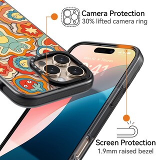 Foto 3 | Foto 3 | Funda Para Teléfono Rosarnnah Compatible Con Iphone 16 6.1 Color Negro - Venta Internacional.