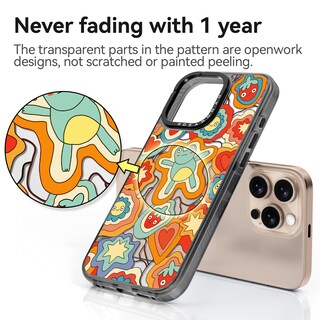 Foto 5 | Foto 5 | Funda Para Teléfono Rosarnnah Compatible Con Iphone 16 6.1 Color Negro - Venta Internacional.